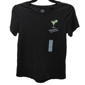 Old Navy everywear Margaritas & Senoritas black short sleeved t shirt Medium